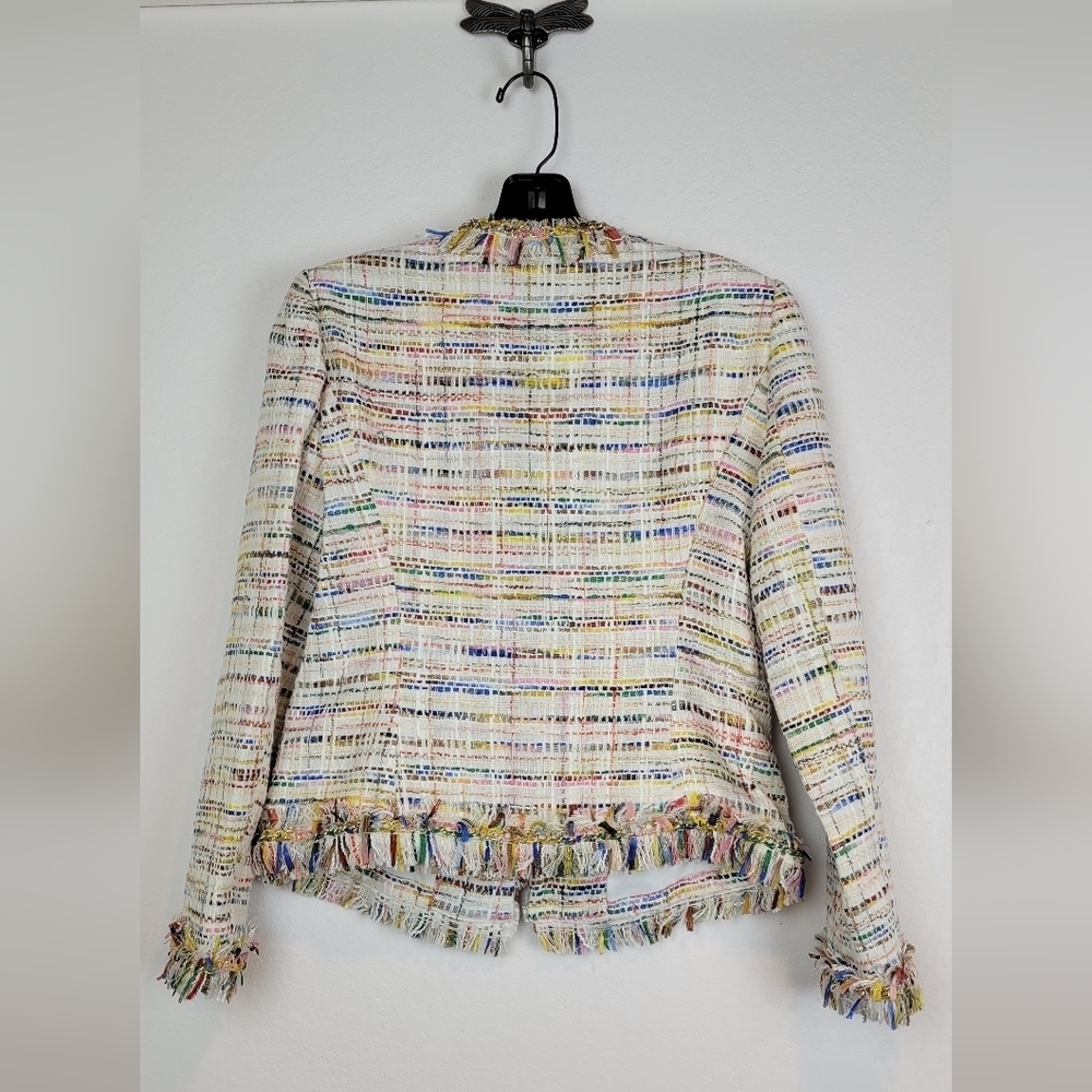 NWT Kobi Halperin Devyn Tweed Blazer In JKI Rainbow Size XS - Picture 8 of 16